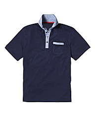 Jacamo Black Label Button Down Polo Long