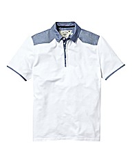 Black Label By Jacamo Panel Polo Long