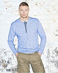 Flintoff By Jacamo Long Sleeve Tee Reg