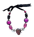 Fresh Cargo Metal Hoop Ribbon Necklace