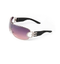 DG Designer Wraparound Smoke Sunglasses