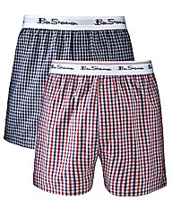 Ben Sherman Pack of 2 Woven Boxer Shorts