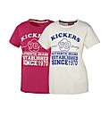 Ladies Kickers Pack 2 T-Shirts