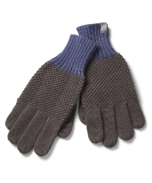 Weird Fish Charcoal Logo Gloves