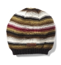 Weird Fish Brown Striped Beanie
