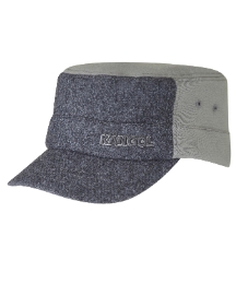 Kangol Grey Wool Army Cap