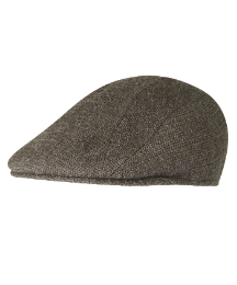 Kangol Charcoal Textured Flat Cap