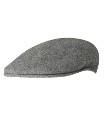 Kangol Grey Wool Flat Cap