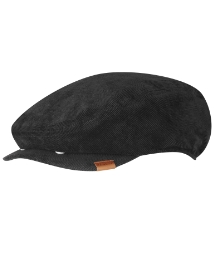 Kangol Black Cord Hudson Cap