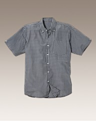 Jacamo Short Sleeve Check Shirt Long