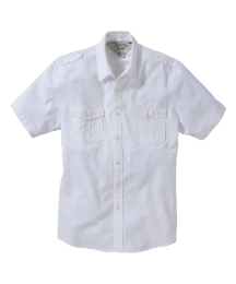 Jacamo Short Sleeve Military Linen Shirt