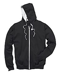 Jacamo Full Zip Basic Hoodie Long