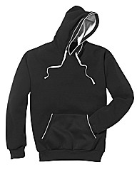 Jacamo Over Head Piped Hoodie Long