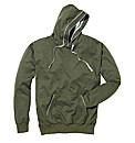 Jacamo Over Head Piped Hoodie Long