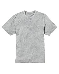 Jacamo Short Sleeve Grandad Top Long