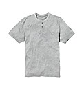 Jacamo Short Sleeve Grandad Top Long