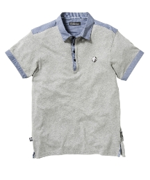 Mish Mash Mens Woven Collar Polo Shirt