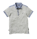 Mish Mash Mens Woven Collar Polo Shirt