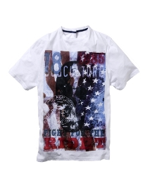 Label J Mens Fight Graphic T-Shirt Reg