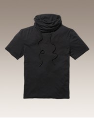 Label J Mens Cowl Neck T-Shirt Regular