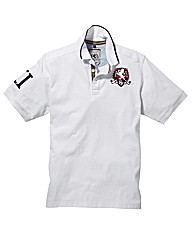 Flintoff By Jacamo Crest Polo Shirt Reg