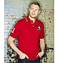 Flintoff By Jacamo Crest Polo Shirt Long