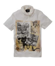 Label J Cowl Neck Graphic T-Shirt
