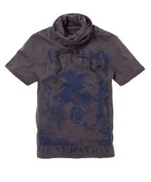 Label J Cowl Neck Graphic T-Shirt