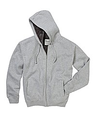 Jacamo Mock Fur Lined Hoodie Regular