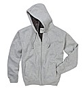 Jacamo Mock Fur Lined Hoodie Regular
