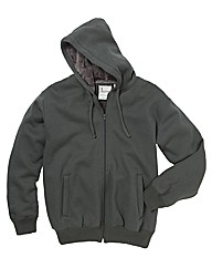 Jacamo Mock Fur Lined Hoodie Long