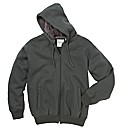 Jacamo Mock Fur Lined Hoodie Long