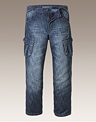 Mish Mash Ranger Denim Cargo Pants 33 in