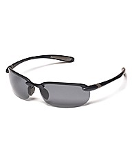 F-Polarised Overlaid Rimless Sunglasses