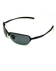 F-Polarised Overlaid Rimless Sunglasses