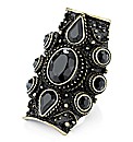Petal Dolls Black Crystal Ring