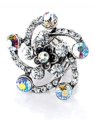 Petal Dolls Multi Flower Crystal Ring