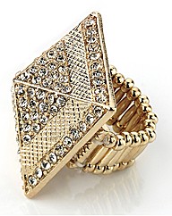 Petal Dolls Gold Pyramid Ring
