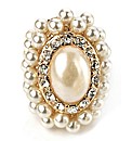 Petal Dolls Gold Pearl Ring