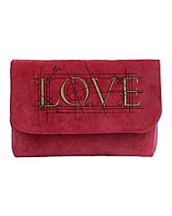 Spencer Ogg Love Embroidered Clutch Bag