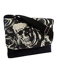 Spencer Ogg Skull & Rose Messenger Bag