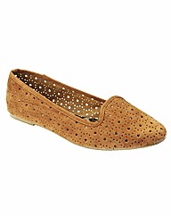Simply Be Cut Out Ballerina Pumps E Fit