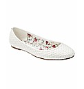 Simply Be Woven Pumps EEE Fit