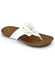 Simply Be Flower Toe Post EEE Fit