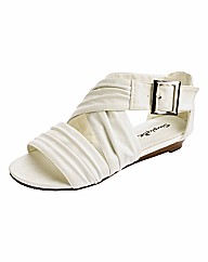 Simply Be Cross Over Low Wedge Sandals E
