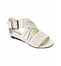 Simply Be Cross Over Wedge Sandals EEE