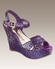 Simply Be Glitter Wedge D Fit
