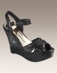 Simply Be Glitter Wedge E Fit