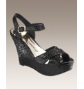 Simply Be Glitter Wedge E Fit