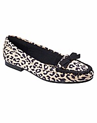 Simply Be Bow Detail Loafers EEE Fit
